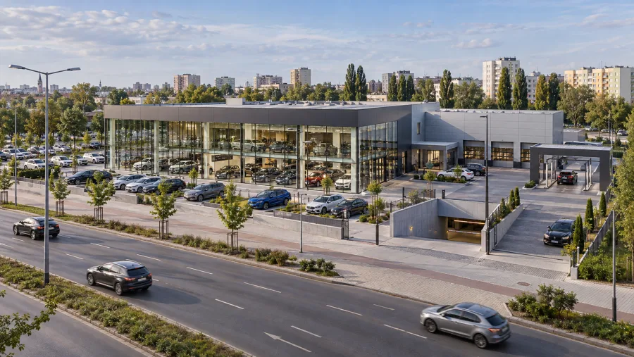 Nowy salon samochodowy w Łodzi. Przy Pabianickiej powstanie duży kompleks motoryzacyjny